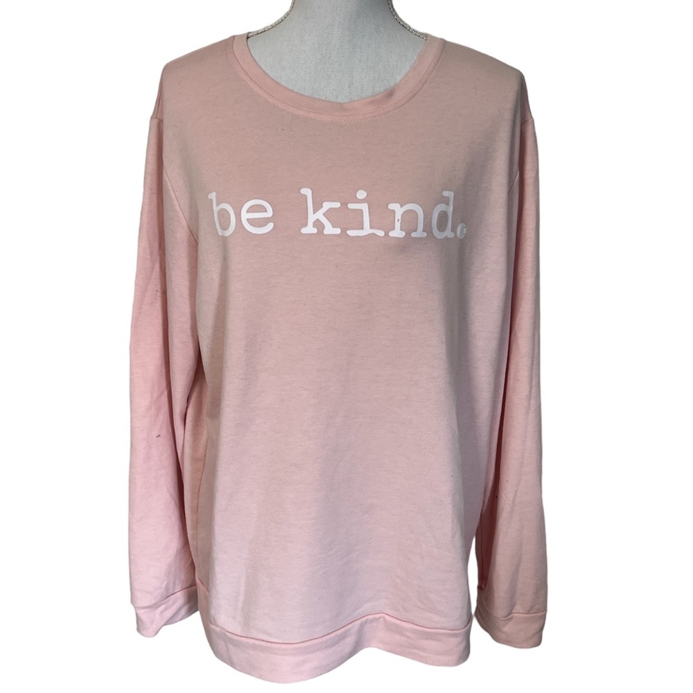 BE KIND long sleeved pink size XL pink sweatshirt